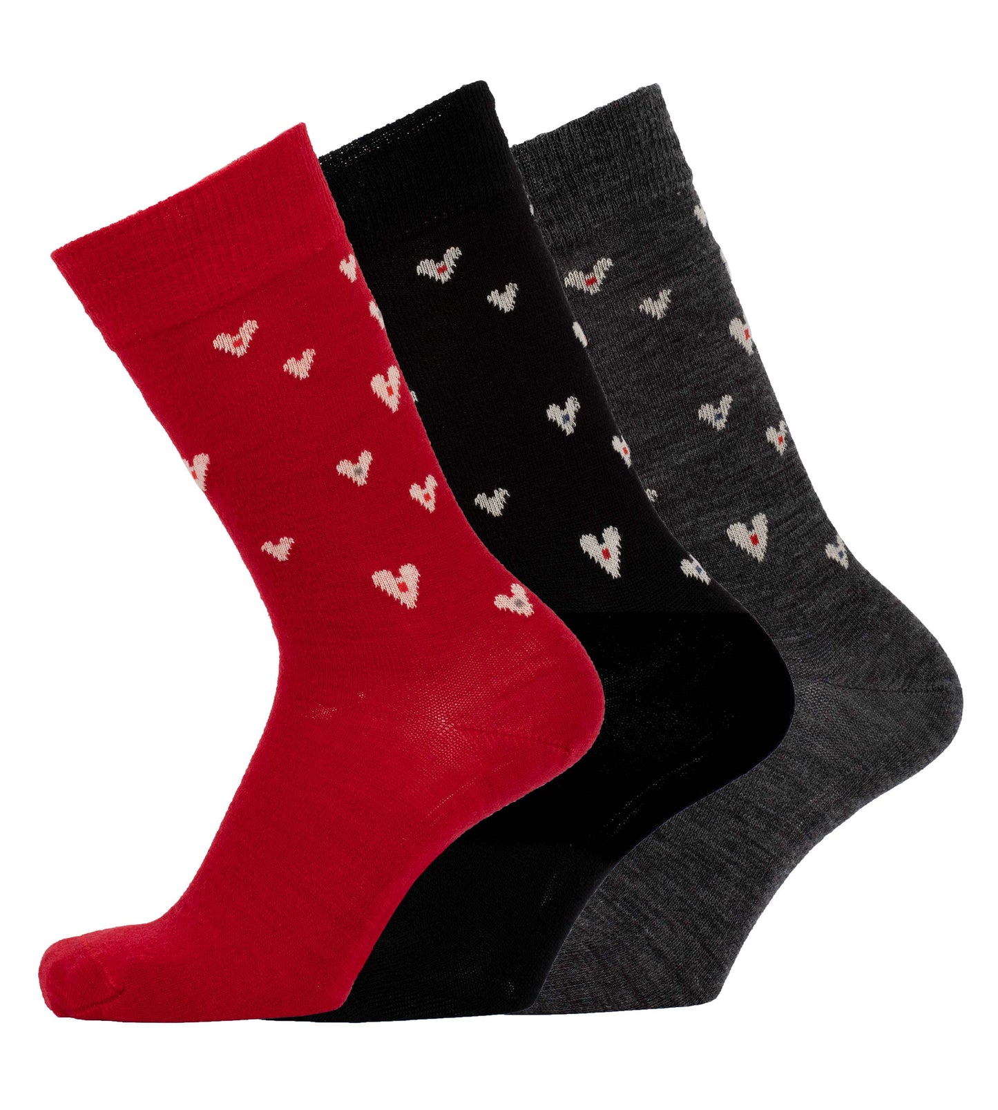 Small Heart Ullstrumpa Svart