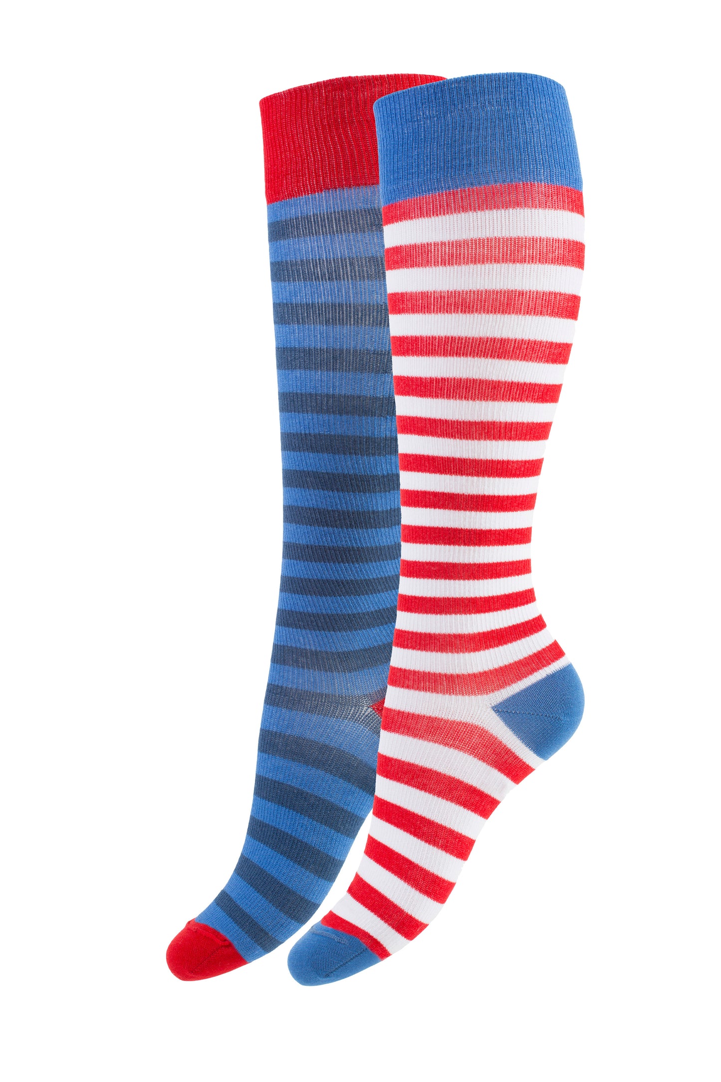 Stödstrumpa Lucky Stripe Blå&Blå