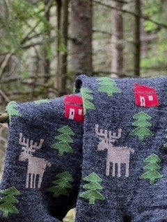 Forest Ullstrumpa Antracitgrå