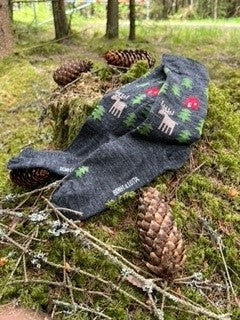 Forest Ullstrumpa Antracitgrå